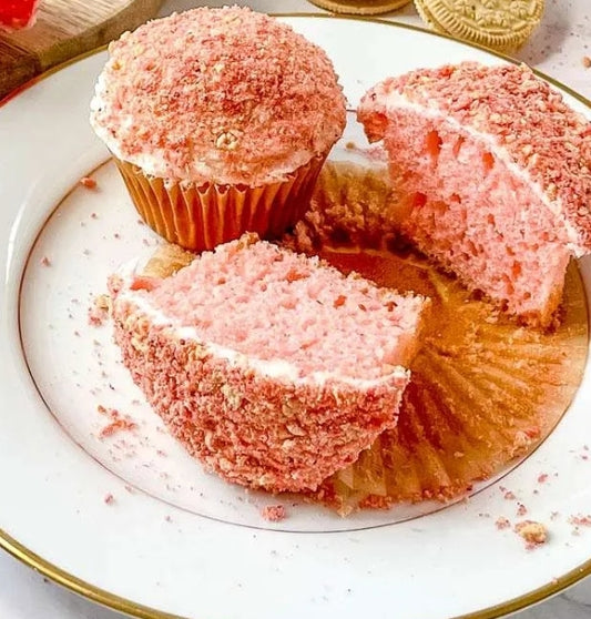 Strawberry Crunch Cupcake